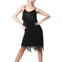 Moteriški blizgučiai su kutais Lotynų šokių suknelė pobūviams salsa tango cha cha rumba samba reivo suknelė šokių auksas