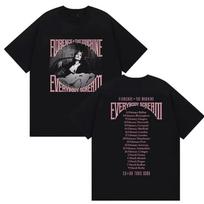 Rock Florence  The Machine Everybody Scream Tour 2026 Grafinis Marškinėliai Unisex Moteriški Vintažiniai Grynos Medvilnės Trumpomis Rankovėmis Viršus Gatvės Stiliaus 2XL