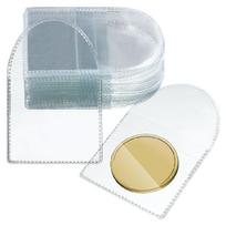 50 vnt. Skaidrūs monetų laikikliai Vienkartiniai monetų maišeliai Smulkių daiktų apsaugos Monetų laikymo įmautės Monetų apsauginiai lapeliai Kišeniniai monetų laikikliai 1