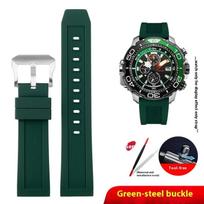 Universalūs sportiniai silikoniniai laikrodžių priedai „Citizen Promaster“ serijai CC3060-10 BJ2167 Guminė laikrodžio apyrankė 22 mm Sagtis 22mm