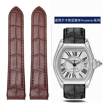 19mm 20mm Cartier Roadster W6206018 W6206017 Nailono laikrodžio dirželis Vyriškas Drobės Greitas Metalinis adapteris Karvės odos Laikrodžio dirželis Priedai 19mm