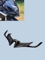 Motociklo antisnapės sparno priekinis skirstytuvas, ABS oro dinamikos lūpų spoileris, tinka Suzuki/Honda/Yamaha/BMW/Triumph/Harley-Davidson, Rac juoda