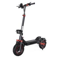 iScooter iX5s 11 colių visureigis elektrinis paspirtukas, 1000W variklis, 48V15Ah baterija, maks. greitis 45 km/h, dviguba amortizacija priekyje ir gale juoda