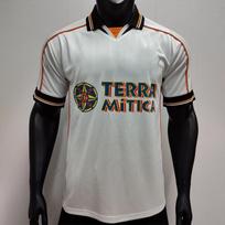 Retro 99-00 Valensijos namų futbolo marškinėliai Small balta