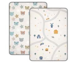 Rolled foam mat teddy bears and pastel road
