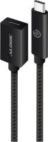 ALOGIC - USB-Kabel - USB-C (W) zu USB-C (M) - USB 3.1 Gen 2 - 50 cm - Schwarz (MU31CC-EXT-050BLK)
