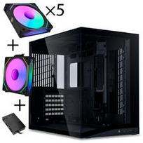 Lian Li O11 Dynamic Mini V2 Total Flow UNI FAN SL INF Edition - schwarz (Inkl. Controller)