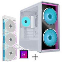 Lian Li LANCOOL 217 INF PC-Gehäuse Bundle + HydroShift II LCD-S 360TL AiO - weiß