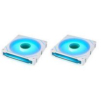 Lian Li UNI FAN SL-INF 140 ARGB Reverse Blade PWM Lüfter, 3er Pack (Ohne Controller) - 140mm, weiß + 1x UNI FAN SL-INF 140 ARGB PWM Lüfter