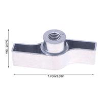 1Pc Wing Nut Truss Clamp Handle Parts Galvanized Aluminum M8 M12 Handle Black Gray Nut Knob T-nut For Light Hook M8 sidabras