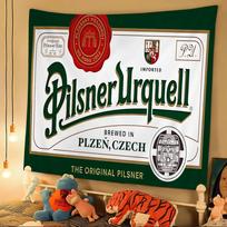 Pilsner Urquell Alaus Logotipas Animacinis Gobelenas Bohemiški Sieniniai Gobelenai Mandalos Sieninis Kabinamas Lakštas 74x94cm(29x37in)