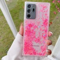 Blizgantis šviečiantis skystas smėlis dėklas Samsung Galaxy S24 S23 S25 Ultra S22 Plus S21 S20 FE A54 A55 A34 A15 A53 A52 skaidrus TPU dangtelis For Samsung S21Ultra