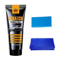 120ml Car Scratch Removal Wax Kit Complete Set with Sponge Towel | Removes Scratches Stain Restore Shine All-in-One Car Care Sol