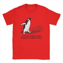 Madingas Nihilistinis Pingvinas Bet Kodėl T-shirt Unisex Laisvalaikiui 100% Medvilnės Marškinėliai Apvalus Kaklas Trumpomis Rankovėmis T-shirt Dovana Apranga S