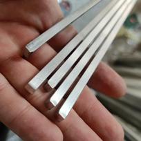 304 Nerūdijančio Plieno Kvadratinis Plieno Brūkšnys Plokščias Plieno Brūkšnys Solidus Mažas Plieno Brūkšnys Ilgis 500mm Storis 1mm 2mm 3mm 4mm 5mm Individualus Aptarnavimas 1x1x500mm-4pcs