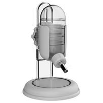 M-Modern-Water Bottle With Stand, Water Dispenser For Syrian Dwarf Hamsters, Gerbils, Mice Rats Degus pilka spalva