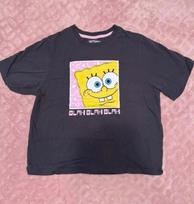 Spongebob Squarepants 'Blah Blah Blah' T-Shirt Kids Size Small Unisex Tee 150