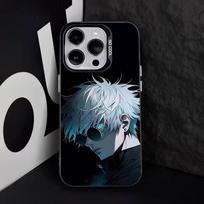 J-Jujutsu K-Kaisen G-Gojo Anime Phone Case For iPhone 17,16,15,14,13,12,11,Pro,Max,Plus,E,Air,Mini Black Tpu Cover iPhone14Pro