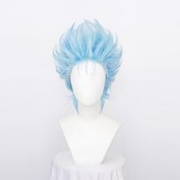 Grimmjow Jeagerjaques Perukai Cosplay Trumpi Mėlyni Sintetiniai Plaukai Anime Cosplay Perukai Aukštos Temperatūros Pluoštas mėlyna
