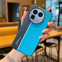 Naktinis Žaibas Fluorescentinė Linija Dviejų Spalvų Odinis Dėklas Skirtas Realme GT 8 Pro realme gt8 pro Objektyvo Apsauginis Dangtelis realme GT8 Pro (China)