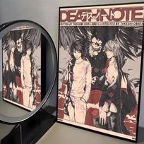 Anime D-Death Note Painting Calligraphy High-Quality Cotton Canvas Poster Wall Art For Living Room Modern Coffee House Decor A4 21X30cm  No Frame