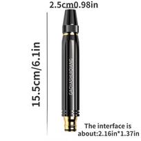 Portable High-Pressure Water Gun 7 Spray Modes Ergonomic Grip Battery-Free Black Gold Lightweight Durable for Car Wash Garden