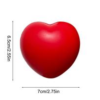 Hand Grip Strengthener Trainer, Heart Shape Finger Massage Ball, Hand Strengthening Exercise Grip Strength Training Equipment raudona