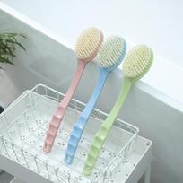 Vonios šepetys ilga rankena, minkštais šereliais, nugaros prausimo stebuklinga priemonė, nereikia prašyti kitų pagalbos prausiant nugarą Single-head brush