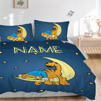 Garfield Moon Night Stars Bedding Set 3 Piece Comforter Cover Gift for Bedroom,Includes No Insertsjt060 135x200cm