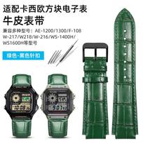 Genuine Leather Watch Strap For Casio AE-1200WH/1300/1000 A159 A158 A168 F91W AE1200 Men cowhide Watchband replace Bracelet belt 18mm