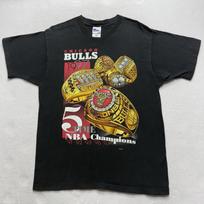 Vintage 1997 Pro Player Chicago Bulls Rings 5 Time NBA Champions T Shirt Size L S