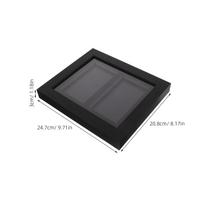 Trading Card Display Frame 2-Grids Wall Mount Game Card Display Case 9.6x8.2x1.2 Inches Clear Protective Frame Psa Baseball