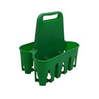 6 Pack Capacity Portable Beer Holder Cup Organizer Water Bottles Carrier Drink Holder  Barbecue žalia