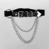 Techwear Style Adjustable Hip Hop Punk Goth Armband Men Pu Leather Metal Buckle Chain Arm Cuff Multi Function Arm Bracelet juoda