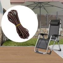 4x Sodo kėdė, Elastingas laido keitimas, Kiemo bungee kėdė, Vejos ruda