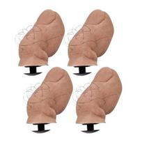 1/2/4 vnt Batų pakabukai Croc klumpės Aksesuaras Realistiškas Big Toe Shape Paplūdimio Šlepetės Dekoratyvinės Batų Smeigtukai Batų Sagtis „Pasidaryk pats“ Funkcinis nešvarumams atsparus laikiklis 4pcs