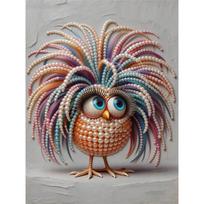 Frameless Explosion Chicken Pearl Painting Kit 30x40cm Floral DIY Pearl Art Elegant Gem Art for Home Wall Decoration Perfect for Living Room & Bedroom 30x40cm
