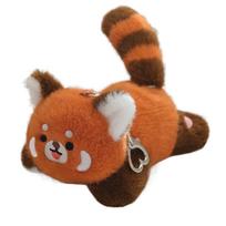 Pliušinis panda raktų pakabukas Sukamas uodegos meškinas pliušinis raktų pakabukas Panda lėlės pakabukas Vaikams žaislas Raccoon