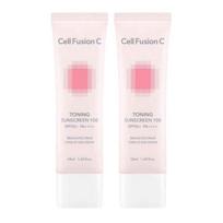 Cell Fusion C Toning Sunscreen 100 SPF50+ PA++++ 50ml x 2 Double Set 50ML X 2