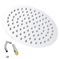 High Pressure Top Sprayer Bathroom Rainfalls Showerhead Stainless Steels Shower Head Large Curved Shower Head Extender