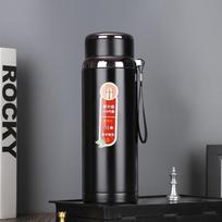 Aukštos kokybės nešiojama termosinė vandens gertuvė, didelės talpos 800 ml, verslo arbatos puodeliai su rankena, termosas juoda