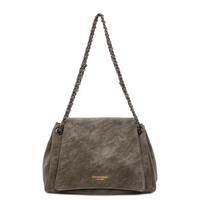 Dirbtinės odos rankinė su grandinėlės petneša moterims, madinga crossbody rankinė, kasdieniam naudojimui žalia