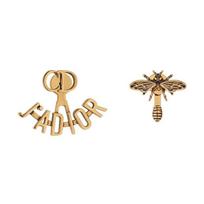 Dior Ja Glossy Clip-On Earrings Women earrings Gold E0640ADRMT-D907 Basic Packaging-Dust Bag