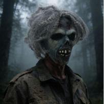 Helovino zombio kaukė Baisi siaubo vaiduoklio kaukė Nauja latekso kaukė Galvos apdangalas vakarėlio rekvizitas Green-faced zombie