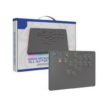 Visų platformų kovos pultelis PC sistemoms Greito reagavimo mygtukai Sustiprinta metalinė konstrukcija Kompaktiškas, kelionėms draugiškas dizainas 1 white