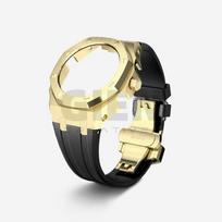 For Casio Metal Octagonal GM-2100 GMA-S2100 GMB2100 Series Modified Metal Case Stainless Steel Case Strap Set Accessories Black GM2100mm