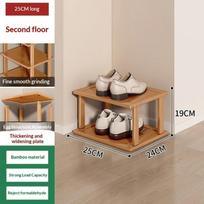 2/3/4/5/6/7/8/9Tiers Bamboo Shoe Rack Simple Installation Small Shoe Rack Foldable Shoe Storage Rack Organizer For Entryway
