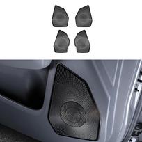 For Kia EV3 2026 2026 Stainless Steel Black Silver Car Door Loudspeakers Mesh Speaker Trim Cover sidabras