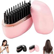 Mini Hair Straightener, Mini 2-in-1 Cordless Hair Straightener Comb with 3 Heat Settings, 30s Fast Heating, Type-C Charging, Anti-Scald Shell, for All juoda