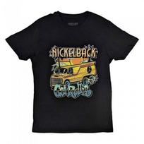 Nickelback Unisex Adult Get RollinÂ´ Cotton T-Shirt S juoda